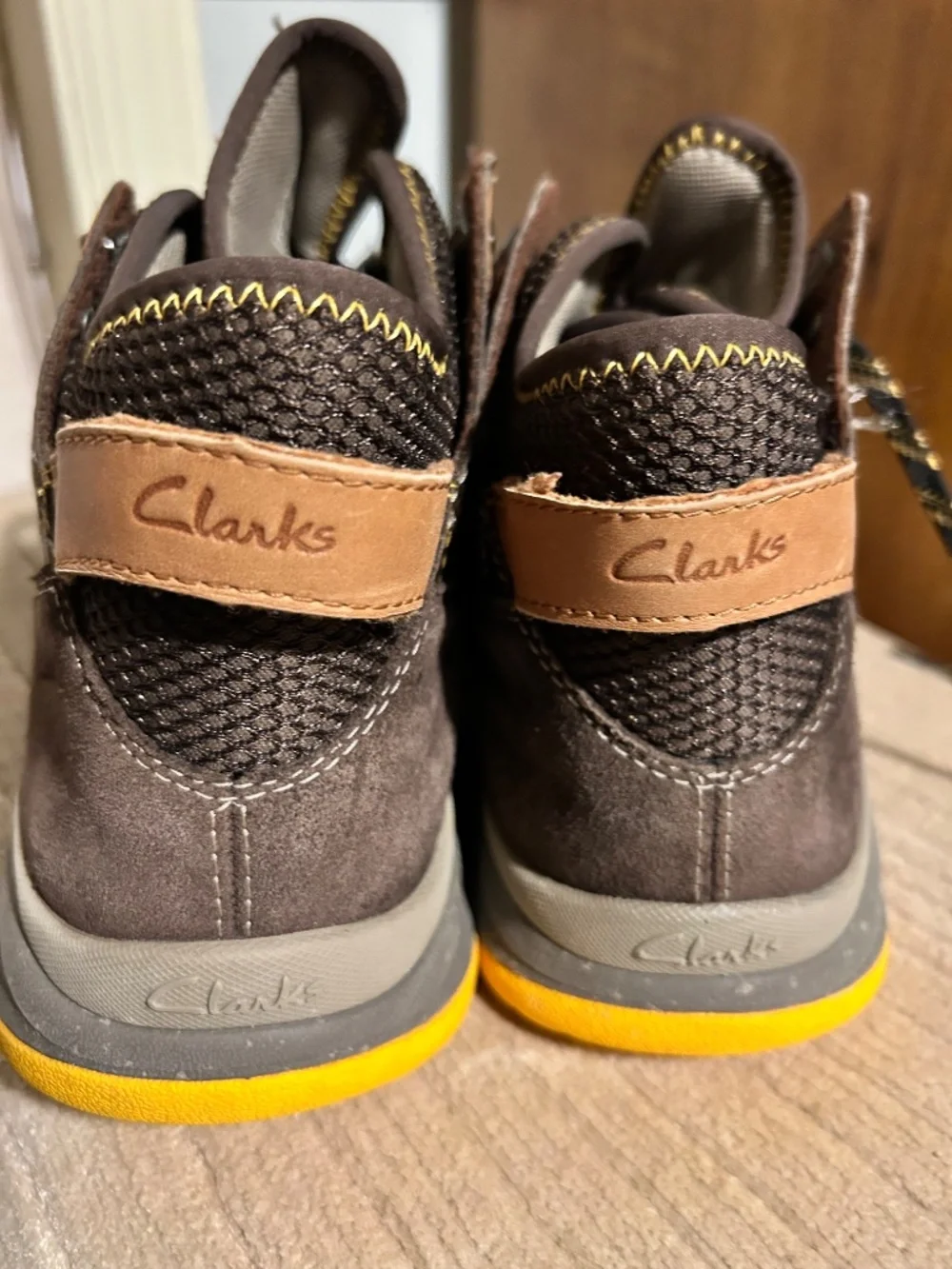 Clarks Trigenic Gore-Tex Brown Lace-Up Hiking Boots Mens US 10 M
